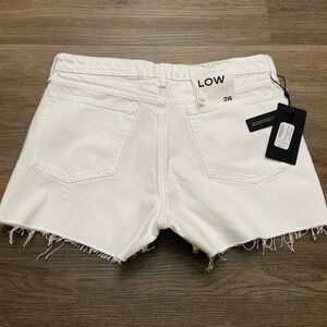 NWT Rag & Bone Dre Low Rise Denim Short White
